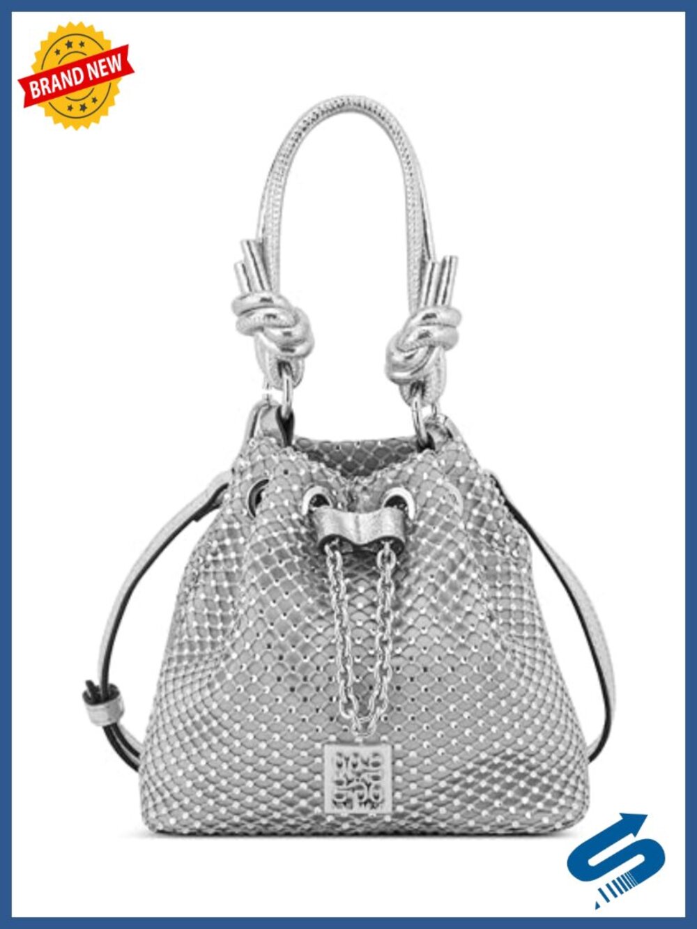 Faux Leather Drawstring Bucket Handbag with Adjustable Strap